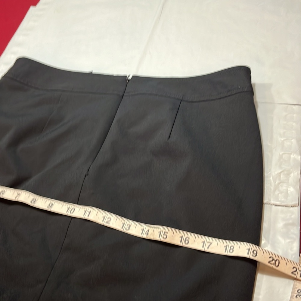 BLACK stretchy pirate lace up pencil SKIRT midi corset nylon spandex 9/10 TAWAIN - Picture 12 of 12
